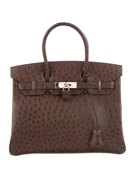 hermes ostrich birkin 30 bag|hermes ostrich birkin bag price.